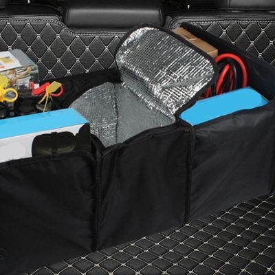 Car Trunk Storage Multifunction Collapsible Folding Mesh Insulation Storage Box Storage Stowing Tidying Box