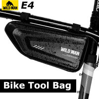 WILD MAN Bicycle Bag Rainproof Front Bike Frame Bag Hard Shell Cycling Triangle Tools Bag Mtb Accessories