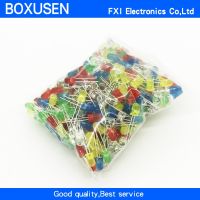 500PCS/LOT 3MM LED Diode Kit Mixed Color Red Green Yellow Blue White LED Light 5 Color Each 100 pieces Ceiling Lights