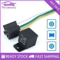 Samurry ✨Hot Sale✨ Car 12V DC 4 PIN Car Fused Relay 40A ปกติเปิด relais 40A FUSE with 4Pin/5Pin พนักพิง