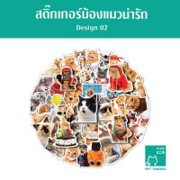 Pettokoro - Cat Sticker สติกเกอร์แมว สุดคิ้ว