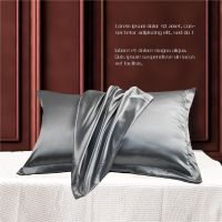 [COD] A pair of silk pillowcases summer pillowcase ice cool core single 4874 colors adult factory