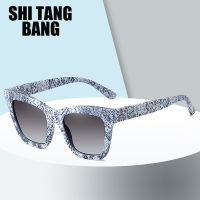 2021 New Retro Fashion Female Sunglasses Trendy Snakeskin Pattern Big Frame Sun Glasses Women Eyewear