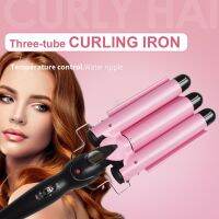 [HOT XIJXLKLKWMN 516] 3 Barrel Digital เซรามิคปรับอุณหภูมิ Triple ท่อผม Wave Crimper ผมเซรามิค Curler สำหรับ Home Office Shop