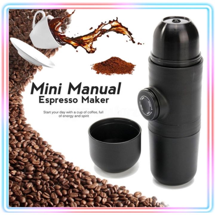 Manual Coffee Machine Mini Portable Ground Coffee Espresso Machine Hand Operated Coffee Maker 