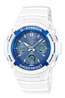 Casio G-Shock นาฬิกาข้อมือผู้ชาย สายเรซิ่น รุ่น AWG-M100SWB,AWG-M100SWB-7A - สีขาว