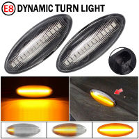 ไฟเลี้ยวคู่สำหรับ Toyota Yaris COROLLA Auris Mk1 E15 RAV4 Mk3ไฟกระพริบ LED รถแบบไดนามิกด้านข้าง Marker สัญญาณโคมไฟ