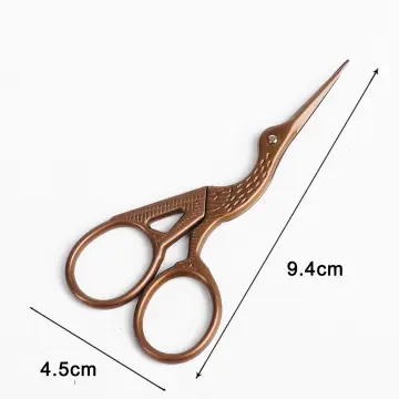 1pc Stainless Steel Crane Shape Scissors, Vintage Small Scissors For Cross  Stitch And Diy Crafts