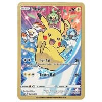 Pokemon Scarlet Violet Colorful Gold Times Mew English Metal Card Vmax Pikachu Charizard Rare Game Series Collection Battle Card