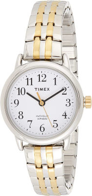 Timex Womens T2P298 Easy Reader 25mm Dress Two-Tone Stainless Steel Expansion Band Watch