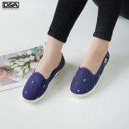 Giày slipon nữ D&A EPL1846 siêu nhẹ hình mỏ neo