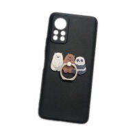 Cover For Infinix Hot 11S NFC X6812 9 10S 10T 10 Play 11 12i 12 20S 20 4G 3D Cute Bear Panda Finger Ring Stand Holder Soft TPU Phone Case