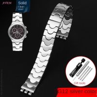 ◘✺☃ ใหม่สายสแตนเลส 12 มม.สำหรับ Swatch เหล็กโลหะนาฬิกา YSS213G YSS288G YSS222G พับสายนาฬิกาข้อมือผู้หญิงสร้อยข้อมือ