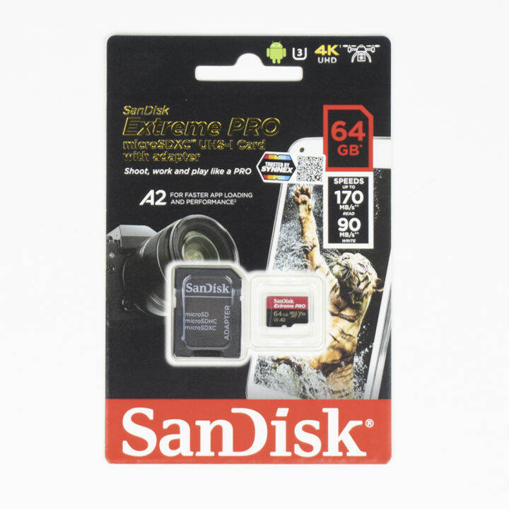 sandisk-extreme-pro-microsdxc-sqxcy-64gb-micro-sd-memory-card-พร้อม-adapter-ของแท้-ประกันศูนย์-limited-lifetime-warranty