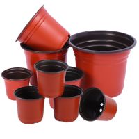 【hot】﹉  20/50PCS Plastic Pot with Holes Resistant Tray for Garden vegetables Transplant