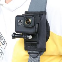 New 360° Rotation Backpack Bag Clip Clamp Backpack Shoulder Strap Mount for GoPro Hero 11 10 9 8 Insta360 Oner Action 3 Camera