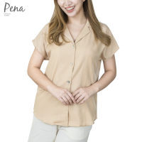 Pena house เสื้อผู้หญิงคอปกฮาวาย แขนในตัว PBSS112201