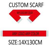 ﹍▦● Custom Scarf flag 14x130cm Football Club Sport Fan Scarves Neckerchief Double side printed Satin Scarf