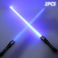 ❡■ 2PCS Lightsaber Induction Color Changing Laser Sword Two In One LED Flash Sword Sword 2022 New Year Gifts TikTok Swords Weapon