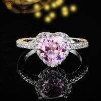 【CC】♈✶  Pink Color Anel Aneis CZ for Jewelry Wedding Engagement R1707-pink