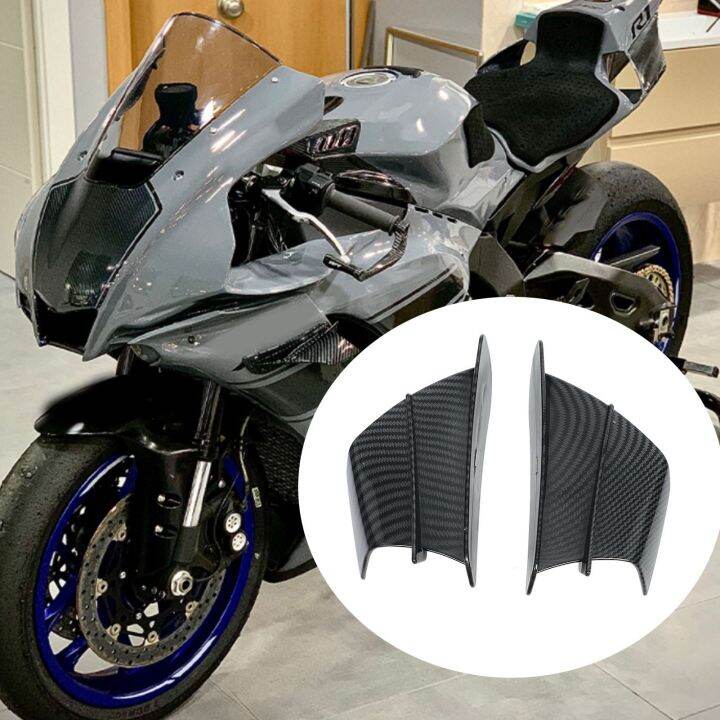 Motorcycle Aerodynamic Winglets Windshield Fairings For Yamaha R1 R1M R1 M 2015 2023 Fixed Wind Wing Accessories