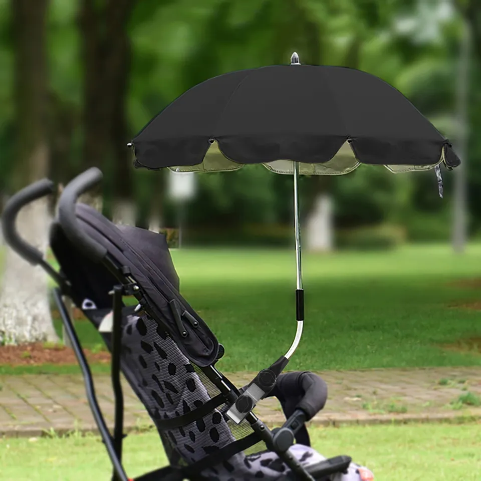 Stroller umbrella outlet holder