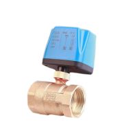 1/2" 3/4" 1" Normally Closed/Open Motorized Ball Valve 220V 12V 24V 2-Wire Brass Electric Ball Valve Replace Solenoid Valve Plumbing Valves