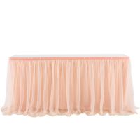 Multicolors Baby Shower Decorations Tutu Table Skirt for Wedding Christmas Birthday Party Cloth Dessert