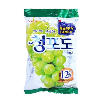 ลูกอมรสองุ่น lotte grape candy 153g 청포도캔디 ขนมเกาหลี