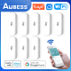 Aubess Tuya สมาร์ท WiFi เซ็นเซอร์อุณหภูมิและความชื้นในร่มควบคุมการตรวจสอบความชื้นทำงานร่วมกับ Alexa Smart Home