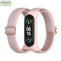 Migeet สายไนลอนสาย Xiaomi Mi 7 6 5เปลี่ยนสายได้ Mi Band 6สายรัดข้อมือกีฬา5 Mi Band 7ระบายอากาศได้สมาร์ทวอท์ชสาย Miband 7