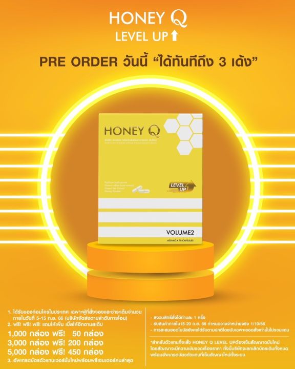 สูตรใหม่-โปรติดใจ-1-เดือน-3-กล่อง-ฟรีไฟเบอร์-1-ซอง-honey-q-ฮันนี่-คิว-อาหารเสริมควบคุมน้ำหนัก-1-กล่อง-10แคปซูล