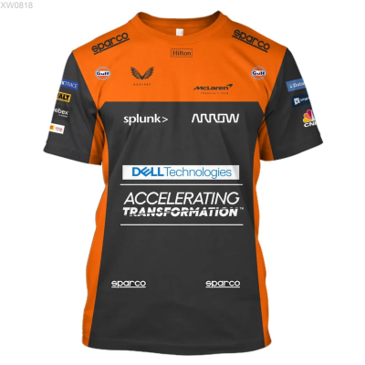 Team (สต็อกเพียงพอ) McLaren 2022 T-Shirt Jersey F1 Shirt Formula One Team Uniform Moto Motorcycle Tee Mountain Bike Quick Dry Riding Jerseyคุณภาพสูง size:S-5XL