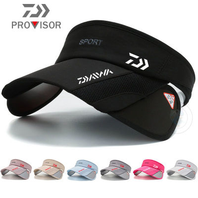 [hot]2023 Daiwa Retractable Sun Hat Spring Summer Sun Hat Hat Large Brim Hat Outdoor Sport Mountaineering Fishing Uv Protection Hat