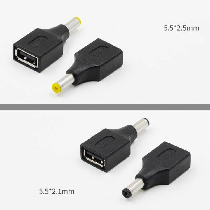 usb-อะแดปเตอร์-dc-ตัวเมีย-usb-เป็น2-5-3-0-3-5-4-0-4-8-5-5มม-ขั้วต่ออะแดปเตอร์สำหรับชาร์จแล็ปท็อป