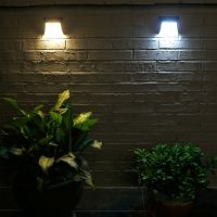 New typ solar light waterproof solar wall lamp warm and cold optional light control solar wall light polysilicon Fence lamp
