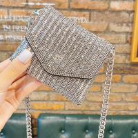 Fashion Luxury Designer Evening Clutch Bag Handle Rhinestones silver Shiny Crystal Wedding Purses and Handbag Shoulder Bag mini bag