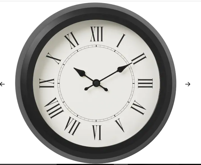 NUFFRA Wall clock, 25 cm Lazada