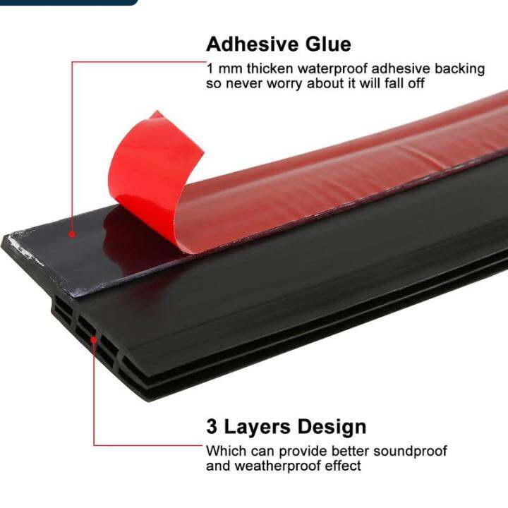 Flexible Seal Waterproof Seal Self Adhesive Draught Excluder Under Door Weather Stripping Rubber