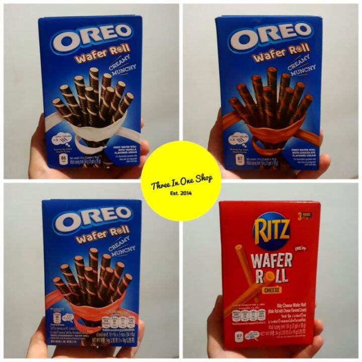 [READY STOCK] Oreo Wafer Roll All Variant / Ritz Wafer Roll Cheese 54gr ...