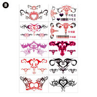 gou 10/20 pcs tatoo Sex Waterproof รอยสักชั่วคราว womb สติกเกอร์รอยสักปลอม