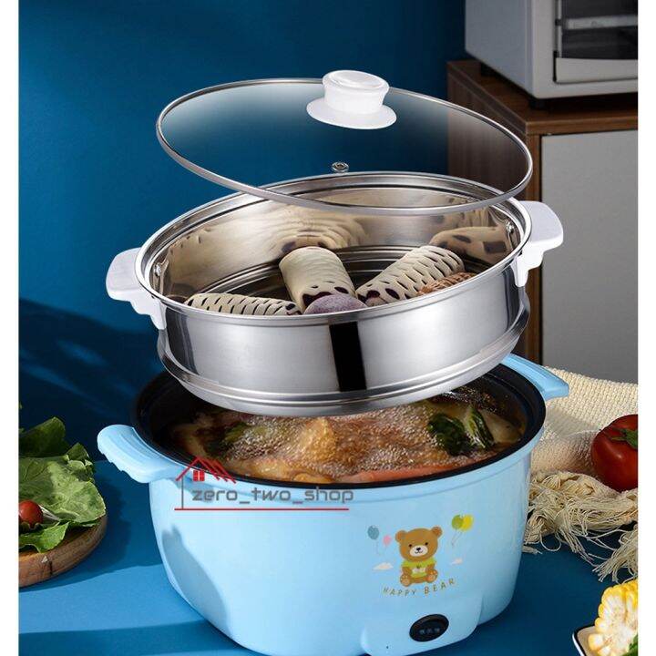 electric-hot-pot-หม้อไฟฟ้าอเนกประสงค์-หม้อไฟฟ้าอเนกประสงค์-กระทะไฟฟ้าเอนกประสงค์-หม้อต้มไฟฟ้าอเนกประสงค์-หม้อไฟฟ้า-หุงข้าว-อุ่น-ตุ๋น-ต้ม-นึ่ง-ลายหมี-ลายเป็ด-หม้อต้มไฟฟ้า-หม้อต้มอเนกประสงค์-multi-funct