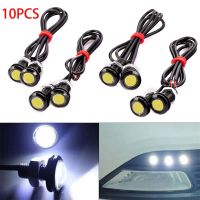 10PCSlot 9W 18mm 12V DC White Red Yellow Blue LED Eagle Eye Light Car Fog DRL Backup Parking Signal