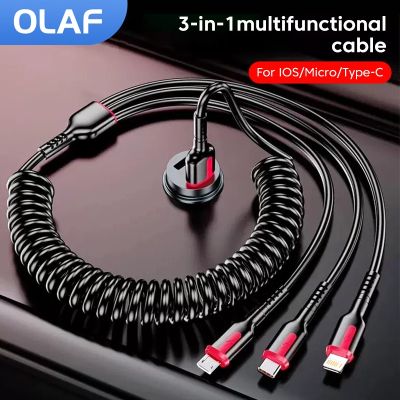 Chaunceybi Olaf 3 1 Fast Charging USB Type C Cable 100W iPhone Lightning Multiple Port Cord