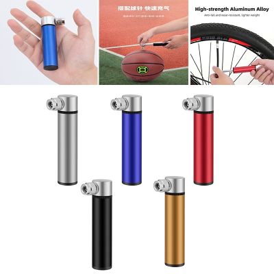 Mini Bicycle Pump Portable Light Aluminum Alloy Bicycle Air Pump Outdoor Mountain Bike Cycling Tire Gas Needle Inflator