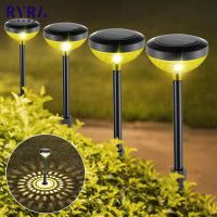 Outdoor Solar LED Light Waterproof RGB Color Changing Solar Pathway Lawn Lamp Durable Landscape Lighting Garden Lights LED Lamp