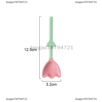 beigao78794721 1PC TULIP shaped ช้อนเซรามิค3D ดอกไม้ช้อนกาแฟอาหารเช้าช้อนขนม