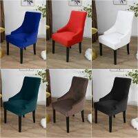 【cloth artist】 Nordic SlopingCover High Back Armchair Cover Stretch Accent DiningCovers Seat SlipcoverHotel Home Party