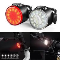 ✘ Rechargeable Bike Light Mini Warning Taillight LED COB Waterproof Highlight Riding Taillight Front Rear Bicycle Lamp Headlights