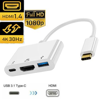 Macbook Pro USB C USB C To DisplayPort HDMI VGA แท่นวางมือถือ Thunderbolt 3 Type C เป็น HDMI DP แปลงสำหรับ Apple Macs
